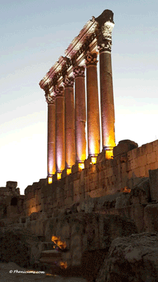 Temple of Jupiter - columns