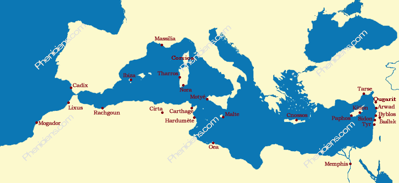 Phoenicians around the Mediterranean
