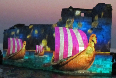 قوارب فينيقية - عرض في جبيل