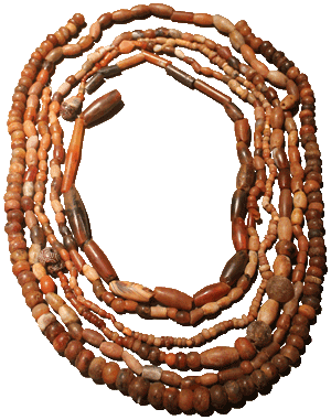 Carnelian jewelry, National Museum of Beirut