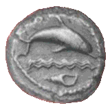 Monnaie - Dauphin, Murex<br>Tyr, 480 av.JC